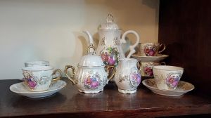 Juego De Te Vintage Porcelana Japonesa 5 Tazas Mas 3 Piezas. Precio 840 